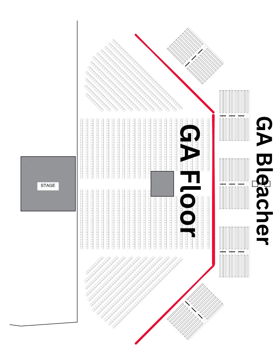 Venue map for tickets